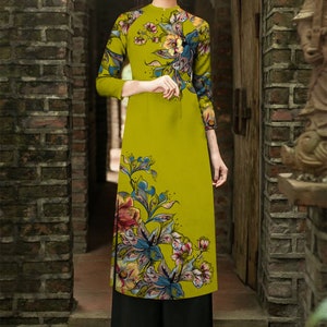 Vietnamese Traditional Ao Dai for Women, Ao Dai for Girls Vietnamese Traditional Ao Dai for Women, Ao Dai for Girls