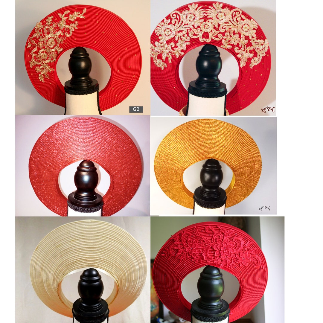Vietnamese yellow bridal headpiece mấn cô dâu.  Khăn đóng 50 vong vòng rings 3D Vietnamese women main image 3