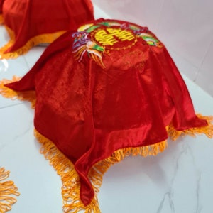 Khan phu mam qua, velvet cover tray for Vietnamese wedding