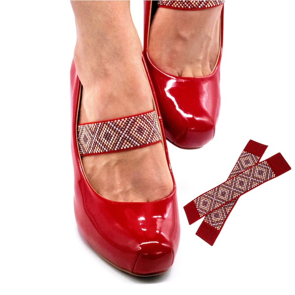 Detachable Shoe Straps for High, Heels, Pumps, Wedges, Flats, & Stilettos , Shoe Accessory - Redxy Strappys