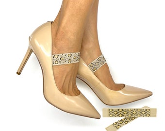 Detach Shoe Straps for Heels, Pumps, Wedges, Flats, & Stilettos , Shoe Accessory - Princess Strappys