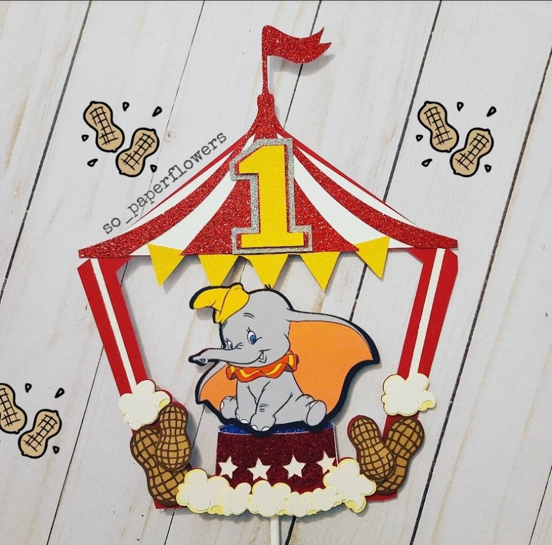 Dumbo Cake Topper Baby Dumbo Cake Topper Baby Shower Cake Etsy