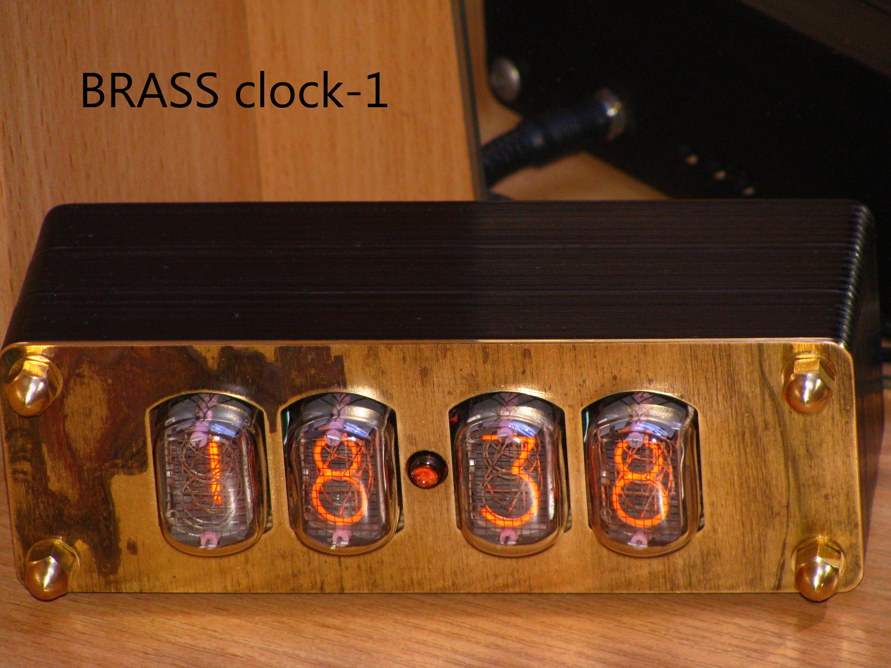 Nixie tube clock IN12/Nixie clock/Steampunk clock/Brass Etsy
