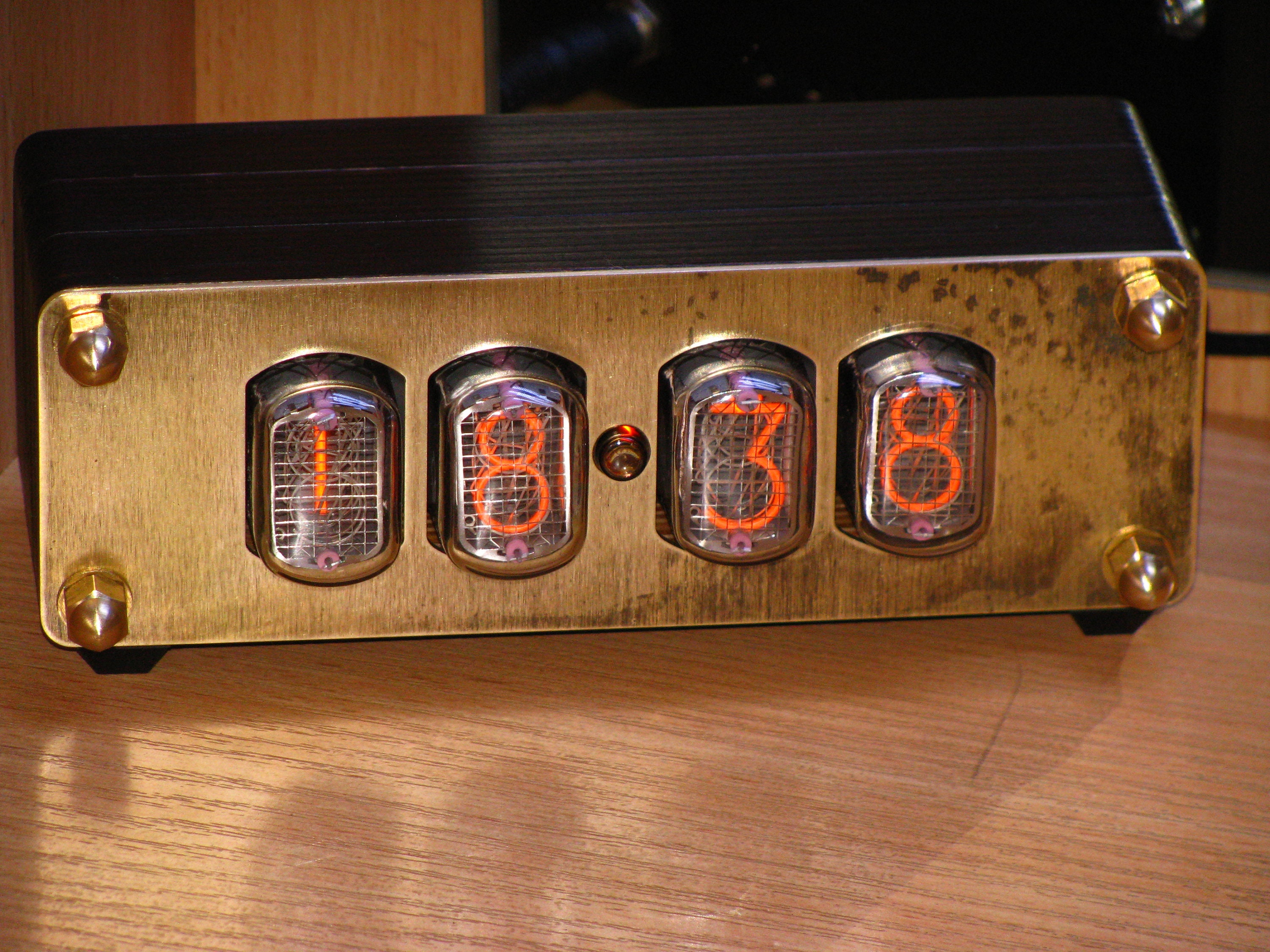 Nixie tube clock IN12/Brass clock/Nixie tube/Nixie Etsy