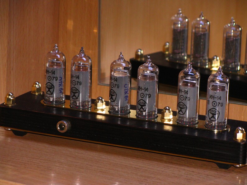 Nixie tube clock IN14/Nixie clock. Etsy