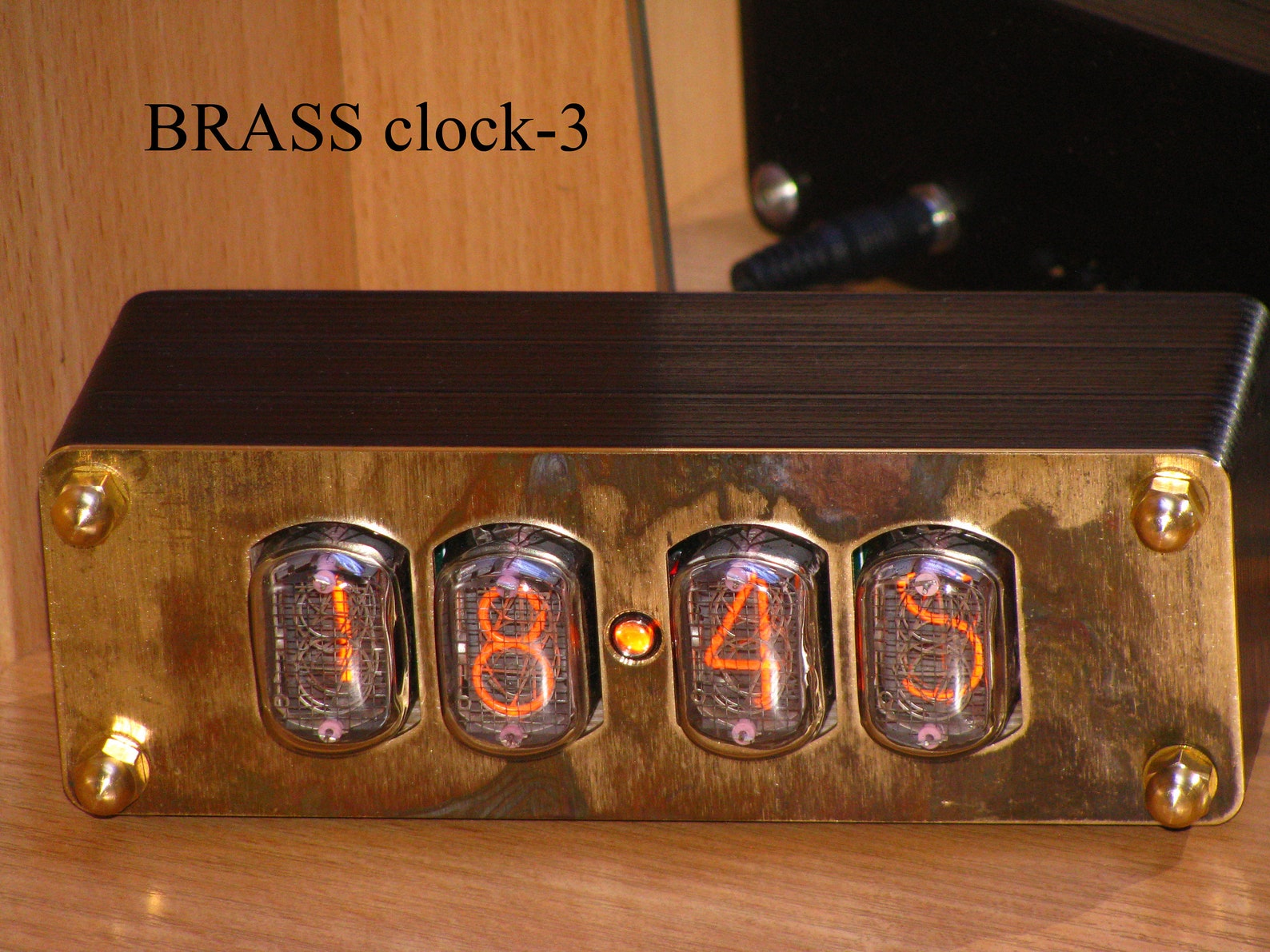 Nixie Tube Clock In12/steampunk Clock/brass Clock. Etsy