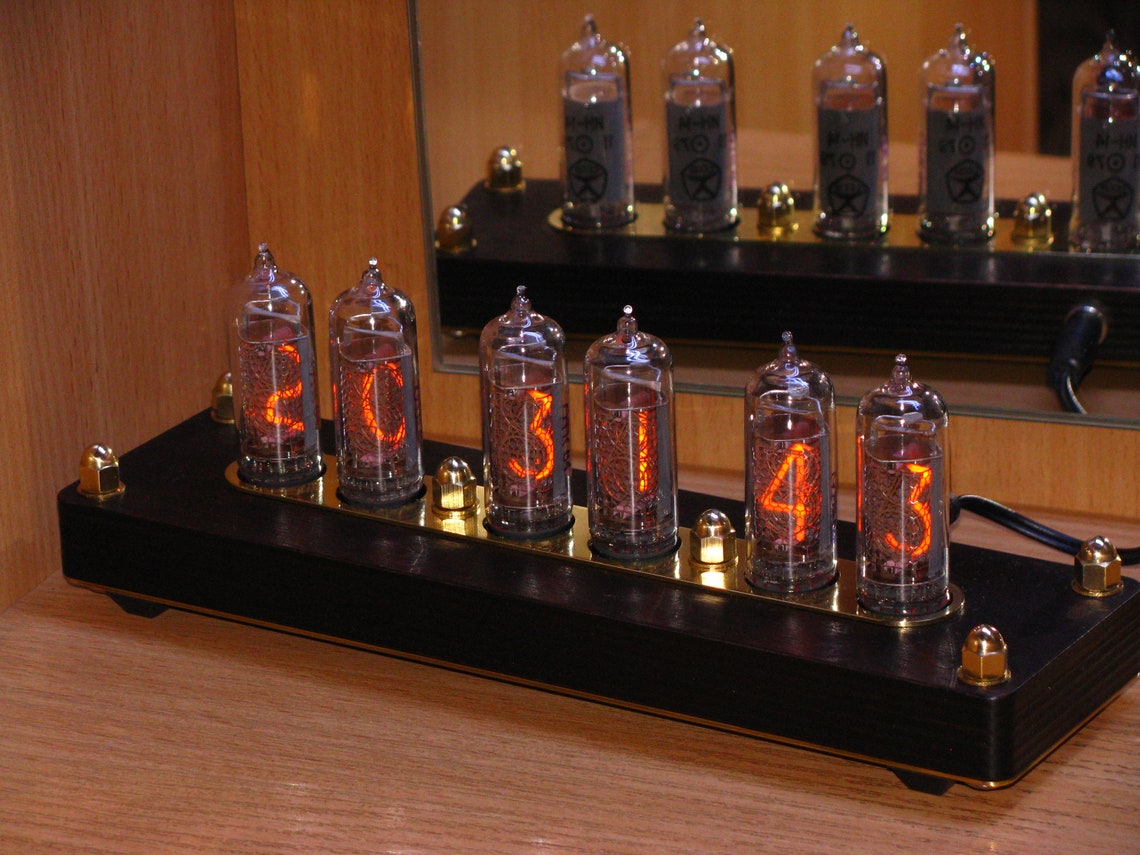 Nixie tube clock IN14/Nixie clock. Etsy