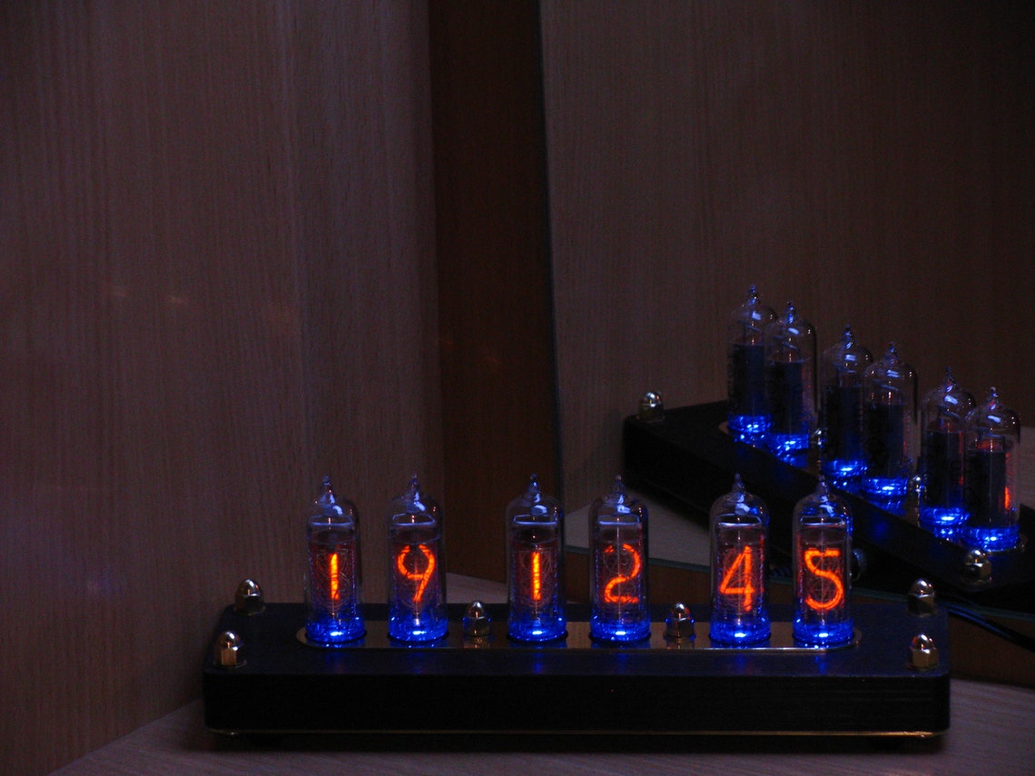 Nixie tube clock IN14/Nixie clock. Etsy
