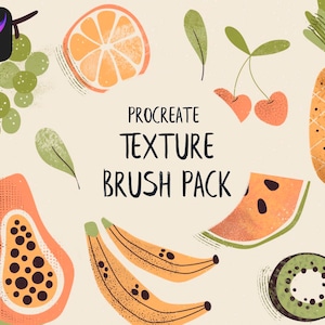 Texture Brush Pack For Procreate, procreate crayon brushes, procreate chalk brushes, procreate noise, procreate illustration, texture, rake