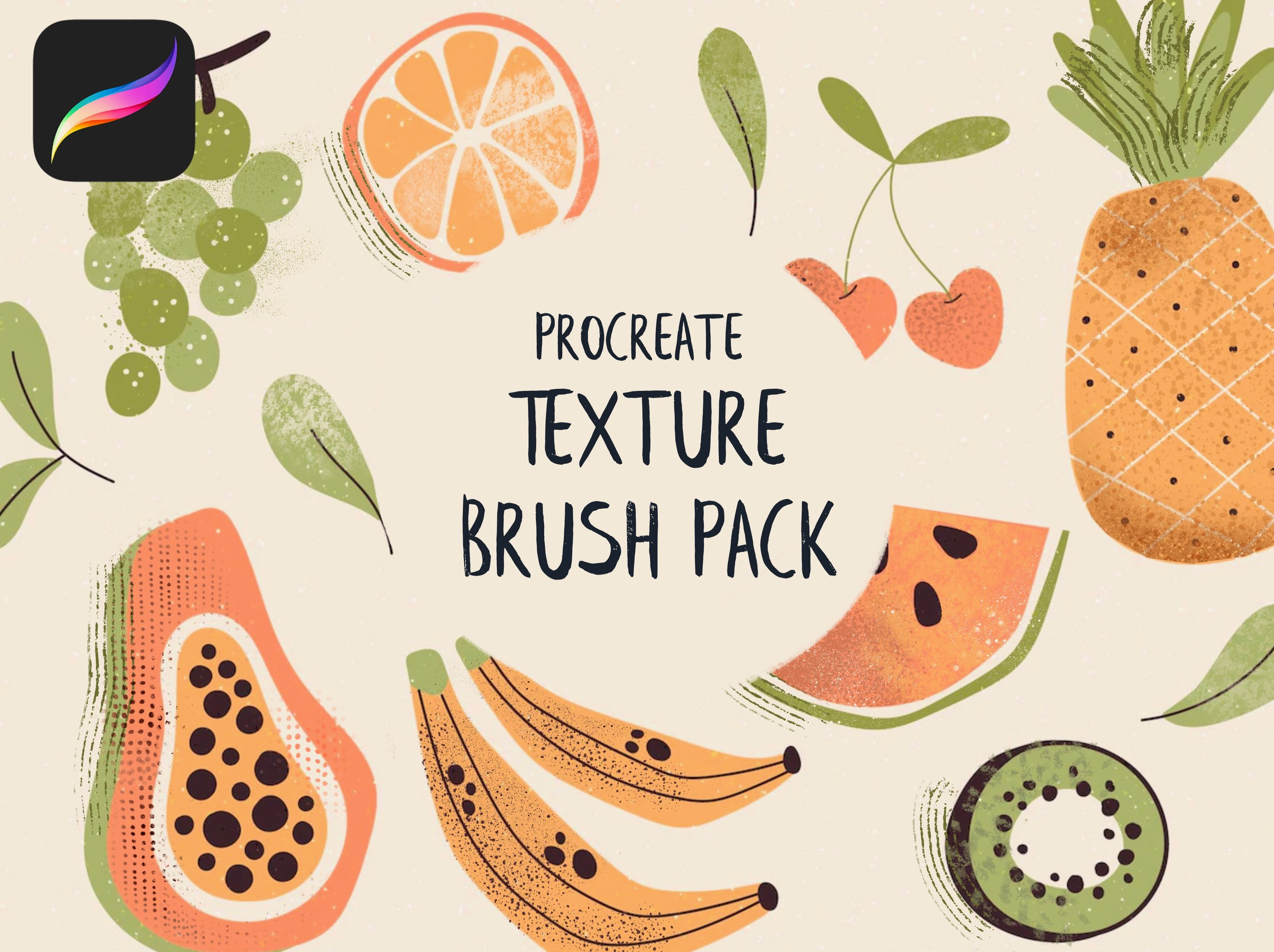 Texture Brush Pack for Procreate, Procreate Crayon Brushes