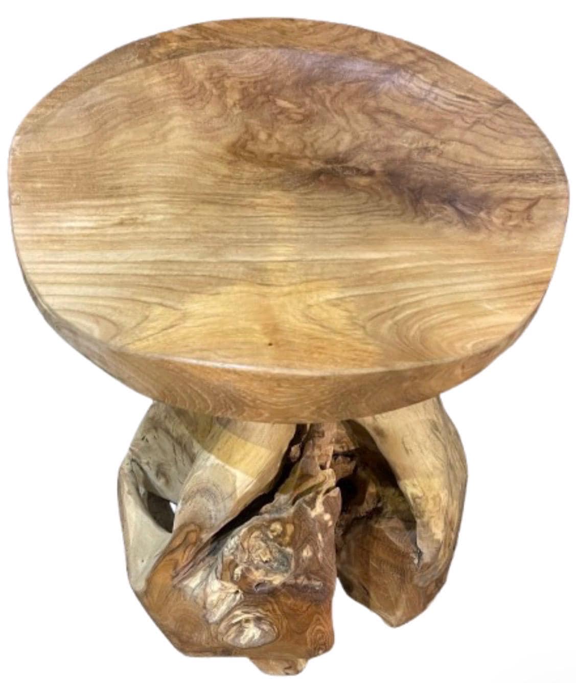Natural Teak Root Side Table or Plant Stand - Etsy