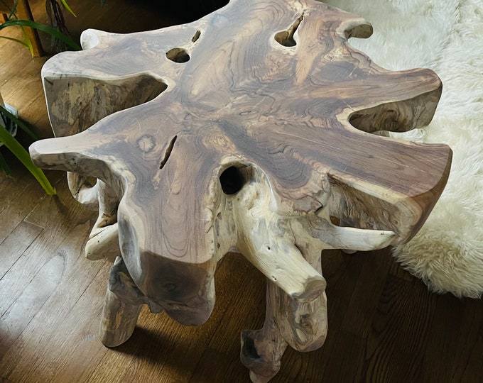 Teak Root Coffee Table Teak Wood Accent Table Teak Driftwood Side Table ...