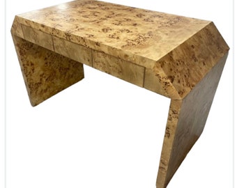 Custom Made to Order Burl Wood Desk Office Furniture Made in USA