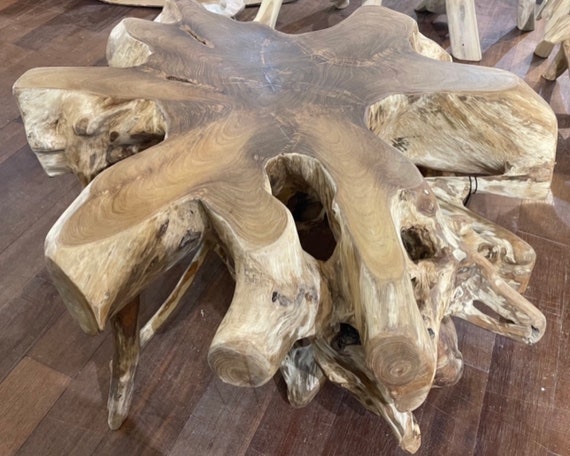 Large Teak Root Coffee Table Teak Wood End Table Teak Side Table