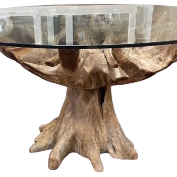 Root Table Glass Tree Root Dining Table - Etsy