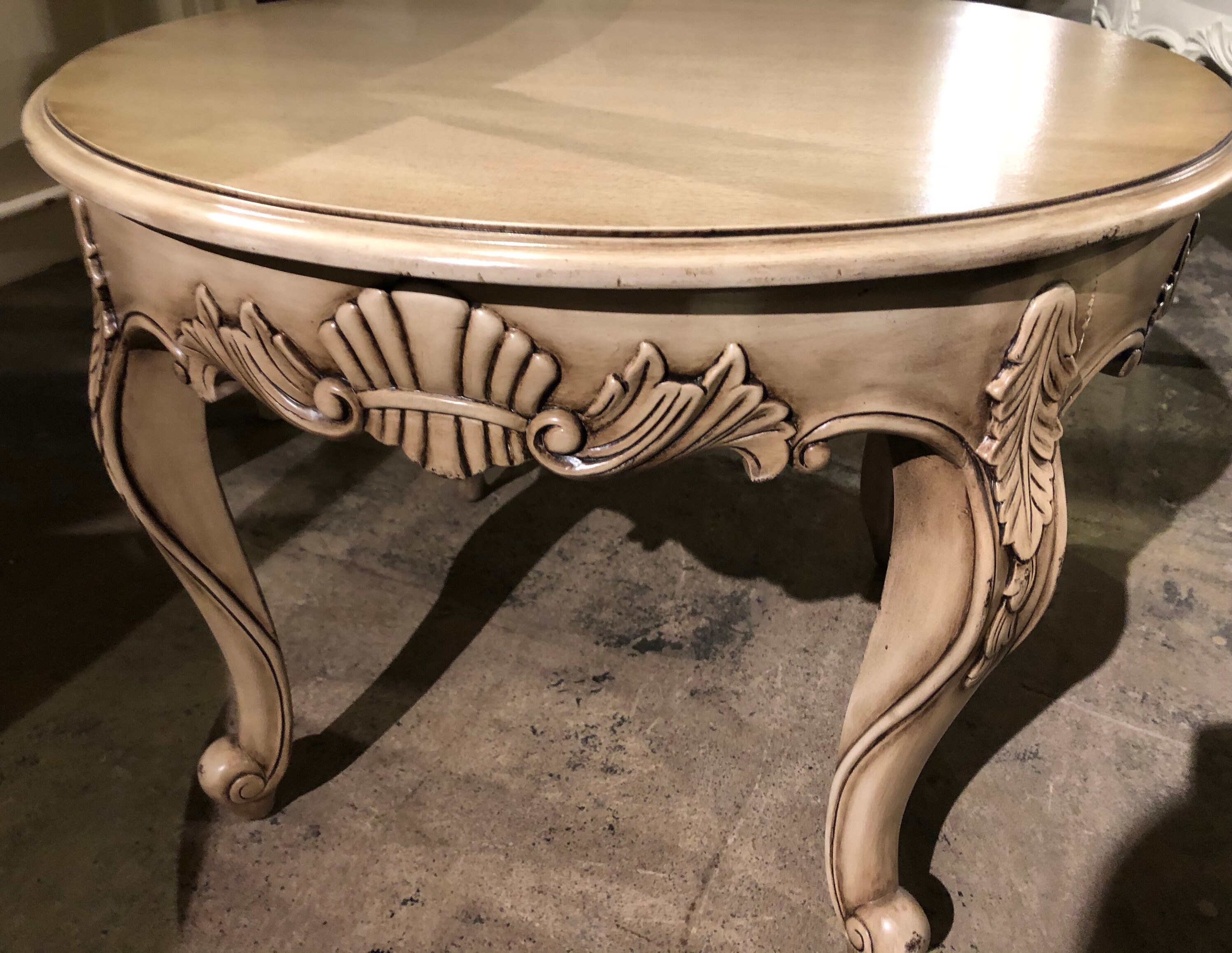 French Country Accent Table Farmhouse Coffee Table Country Etsy