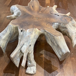 Teak Root Coffee Table Teak Wood Accent Table Teak End Table Teak Side Table Teak Plant Stand