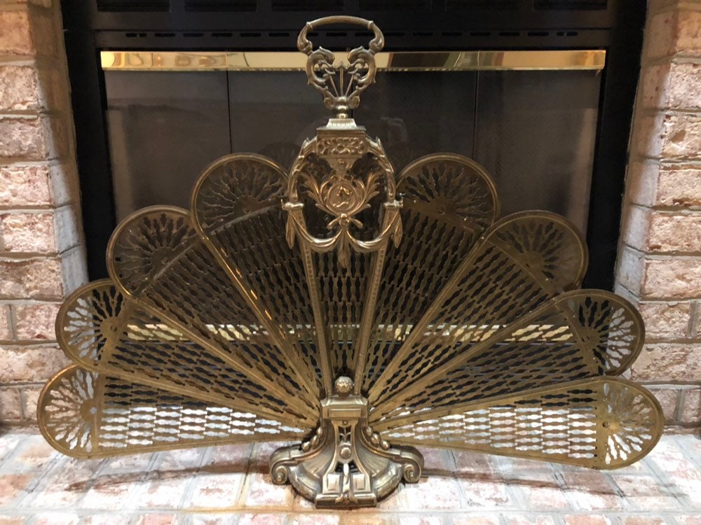 Vintage Large Brass Early Mid Century Ornate Art Nouveau Art Etsy