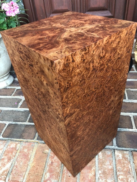 Mid Century Retro Style Cube End Table Mcm Cube Side Table Etsy