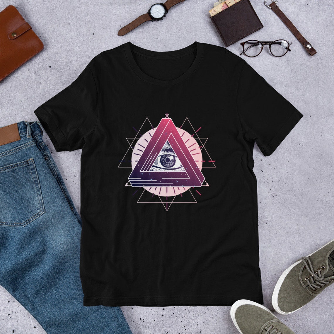 Mystic Eye T-Shirt Illuminati Shirt The All Seeing Eye | Etsy