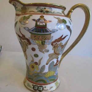 Antique Nippon Fire Horses Coffee Pot