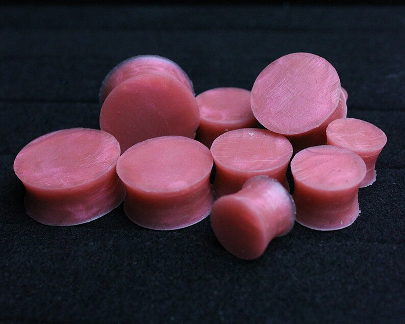 916 Red Plug 78 58 PAIR silicone Ear PlugsGauges 12 34