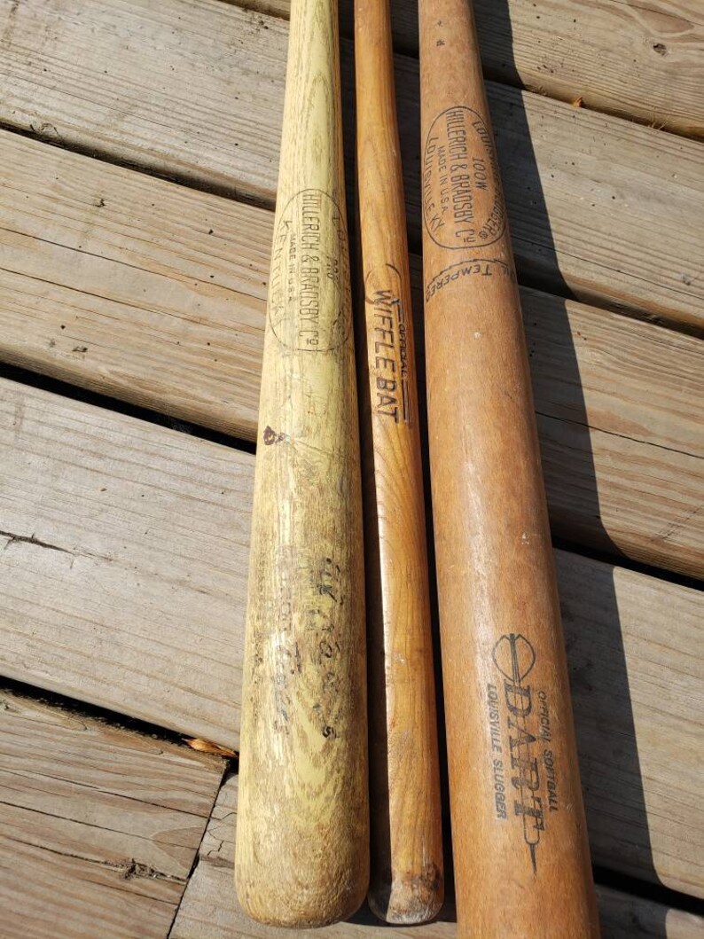 Vintage Wiffle Bat Vintage Baseball bats Vintage Hillerich Etsy