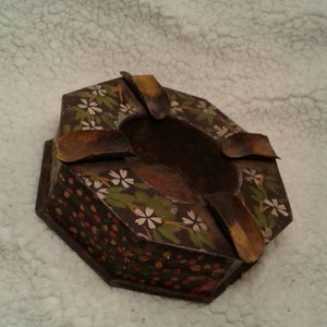 Vintage Trench Art Ashtray Vintage Tobacciana Vintage Ashtray Barware