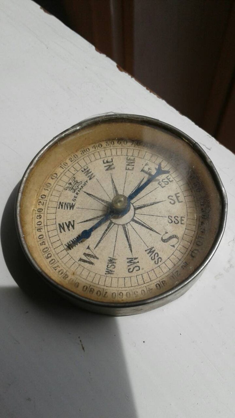 Antique Compass Made in Germany Antique Gauge Brass Antique Etsy
