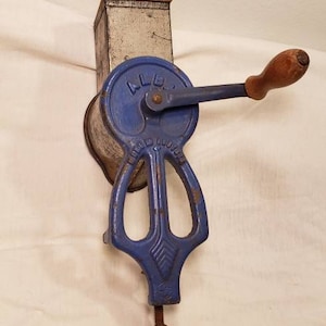 Antique Kitchen Grater Antique Austrian Kitchen Grater Antique Cast Iron Kitchenware Made in Austria Antique Blue