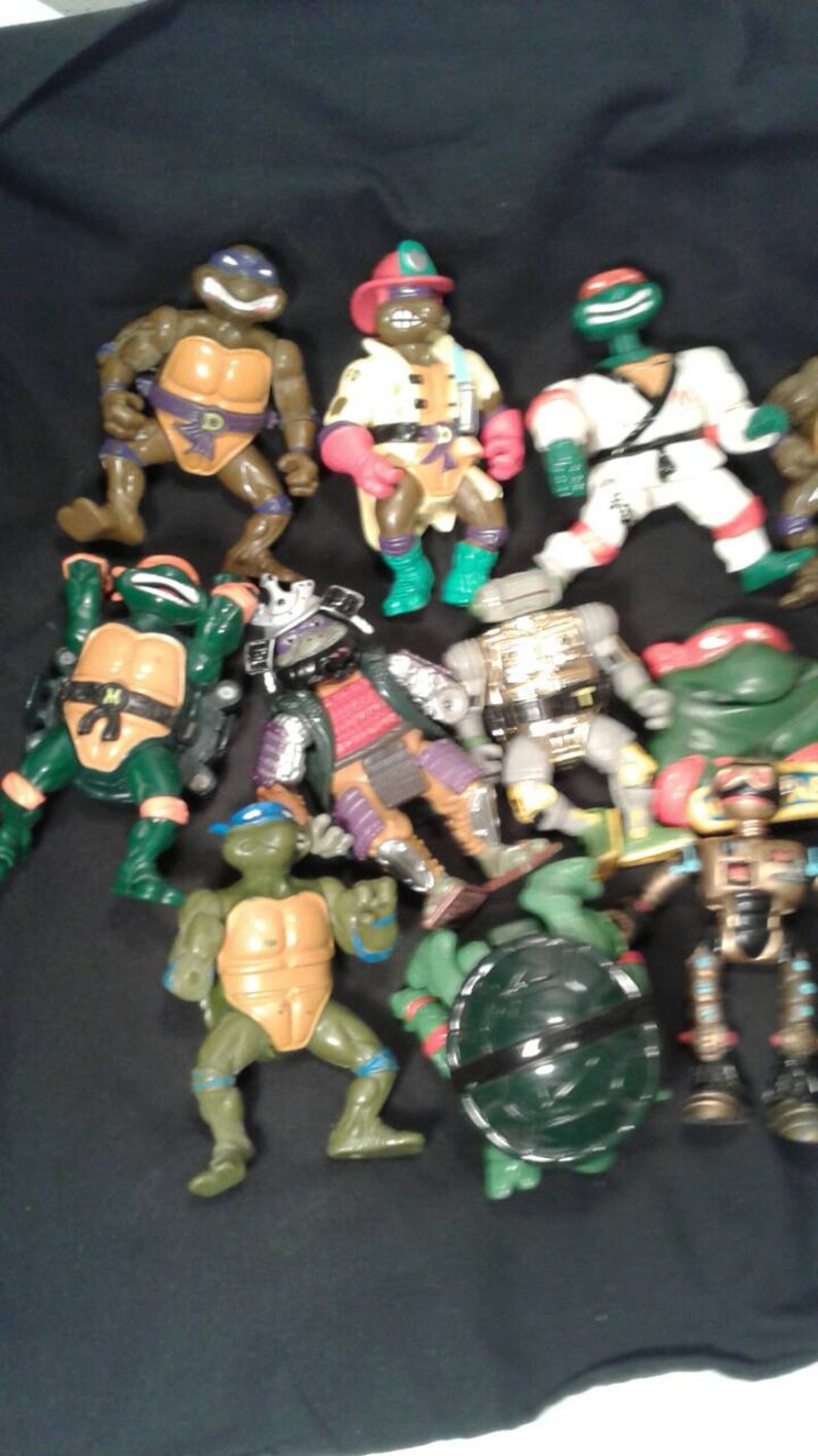 Vintage Teenage Mutant Ninja Turtles Action Figures Original Etsy