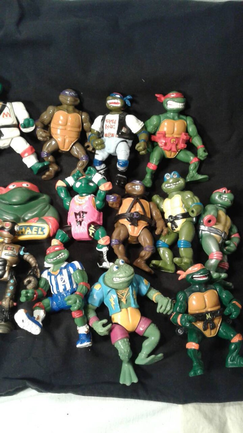 Vintage Teenage Mutant Ninja Turtles Action Figures Original Etsy