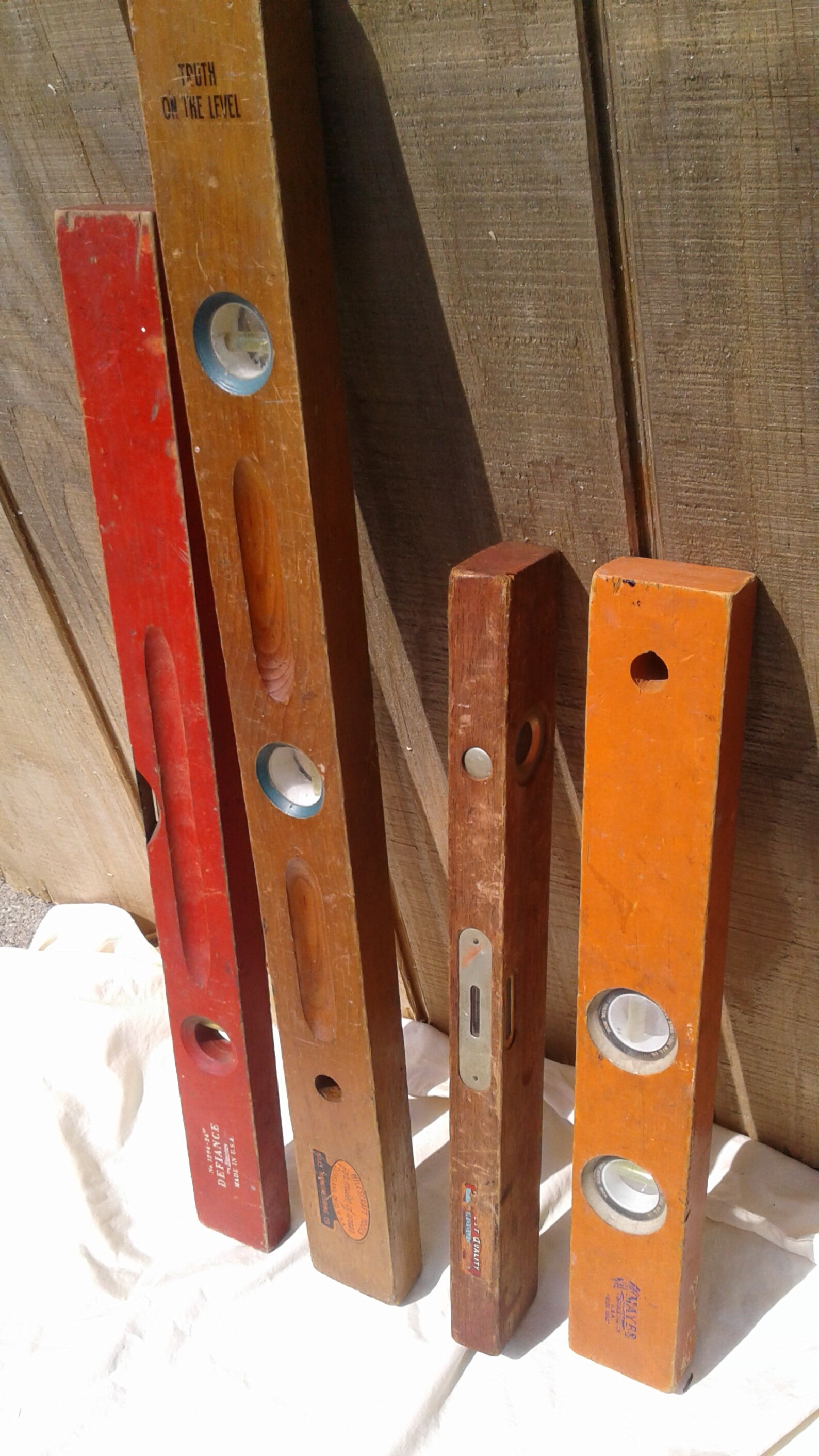 Vintage Carpenters Levels Antique Construction Set of 4 Etsy