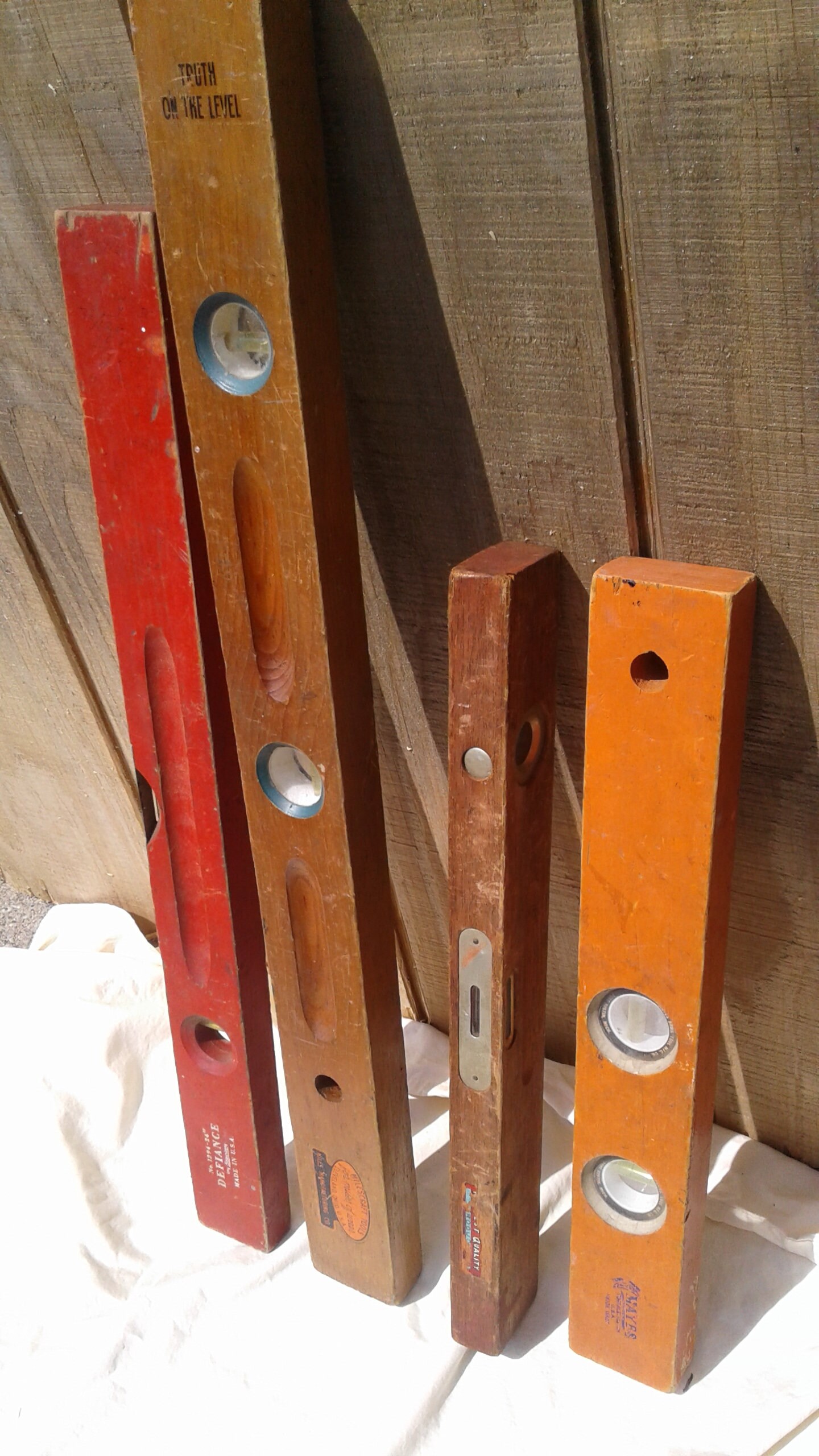 Vintage Carpenters Levels Antique Construction Set of 4 Etsy