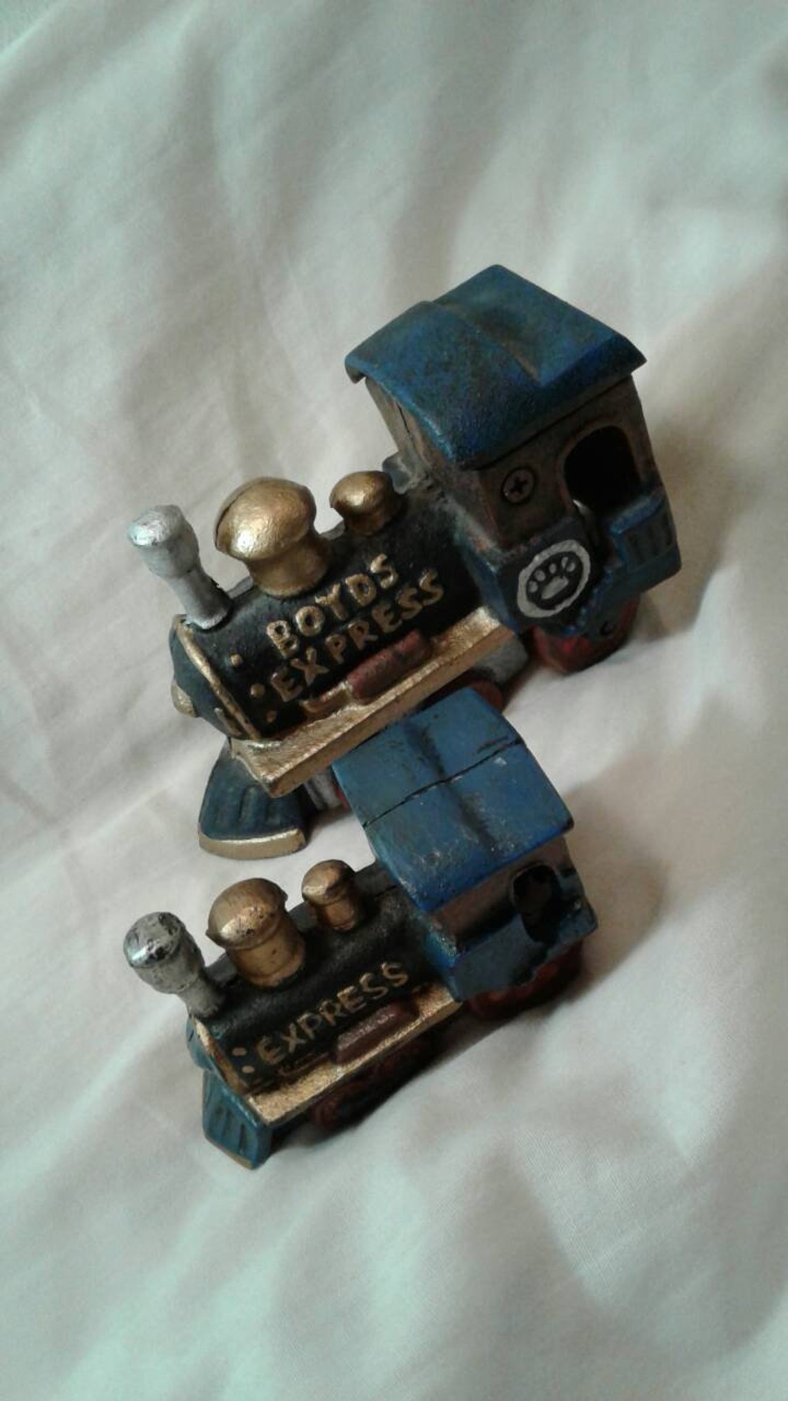 Vintage Cast Iron Train Vintage Railroad Cast Iron Locamotives Etsy