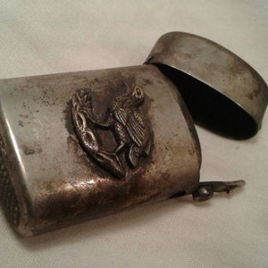 Antique Match Holder Antique Silver Vintage Match Holder Vintage Matchbooks Vintage Tobacciana