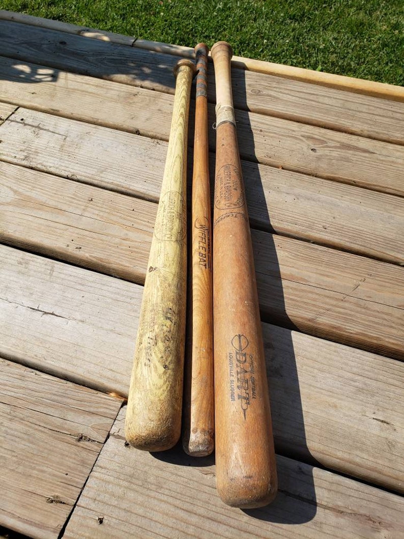 Vintage Wiffle Bat Vintage Baseball bats Vintage Hillerich Etsy