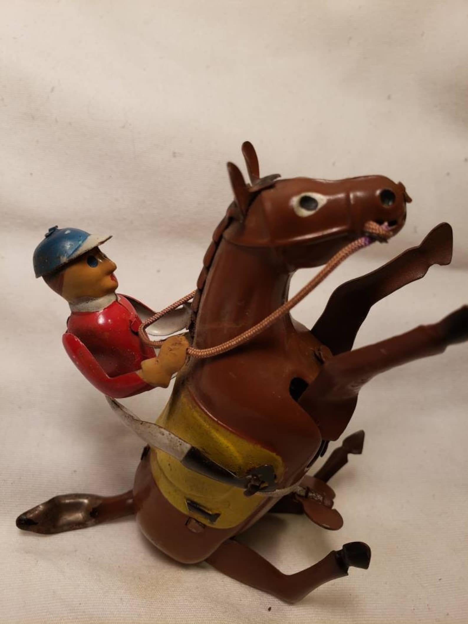 Antique Jockey and Horse Toy Antique Horse Toy Antique Windup Etsy