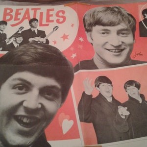 Originele The Beatles-poster 1964 grote Dell-reclame voor zeldzame Beatles-memorabilia