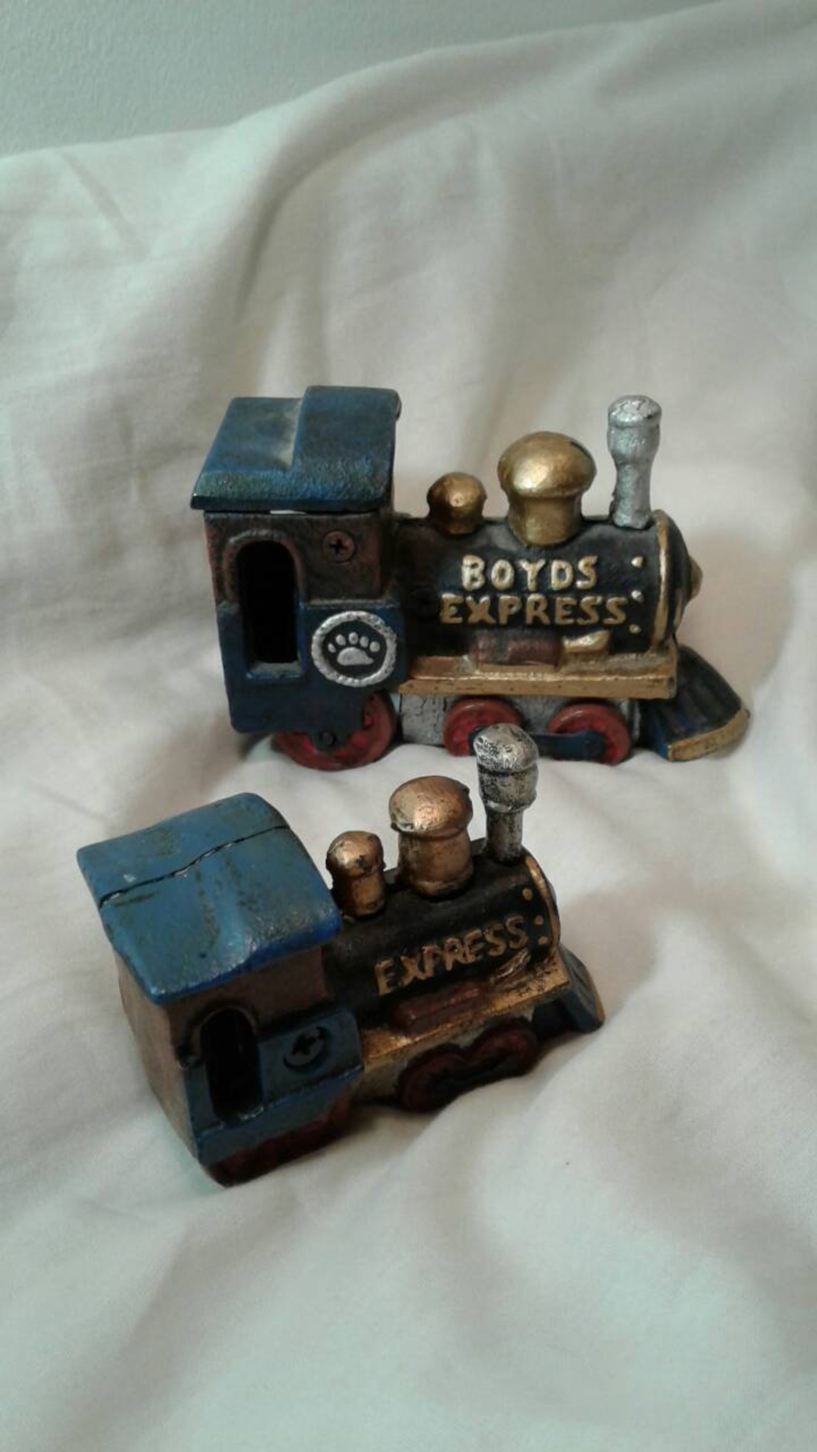 Vintage Cast Iron Train Vintage Railroad Cast Iron Locamotives Etsy