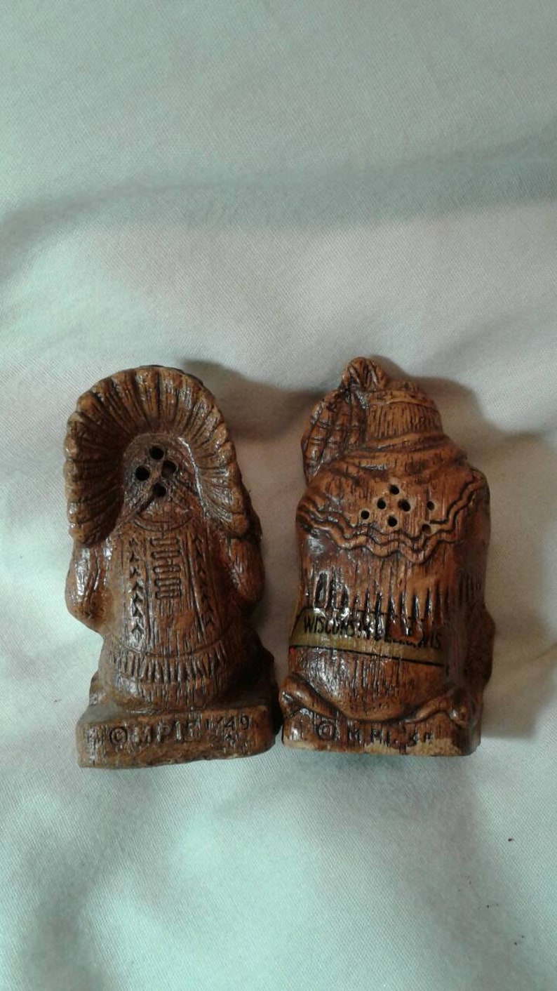 Vintage Indian Salt and Pepper Shakers Vintage Native American Etsy