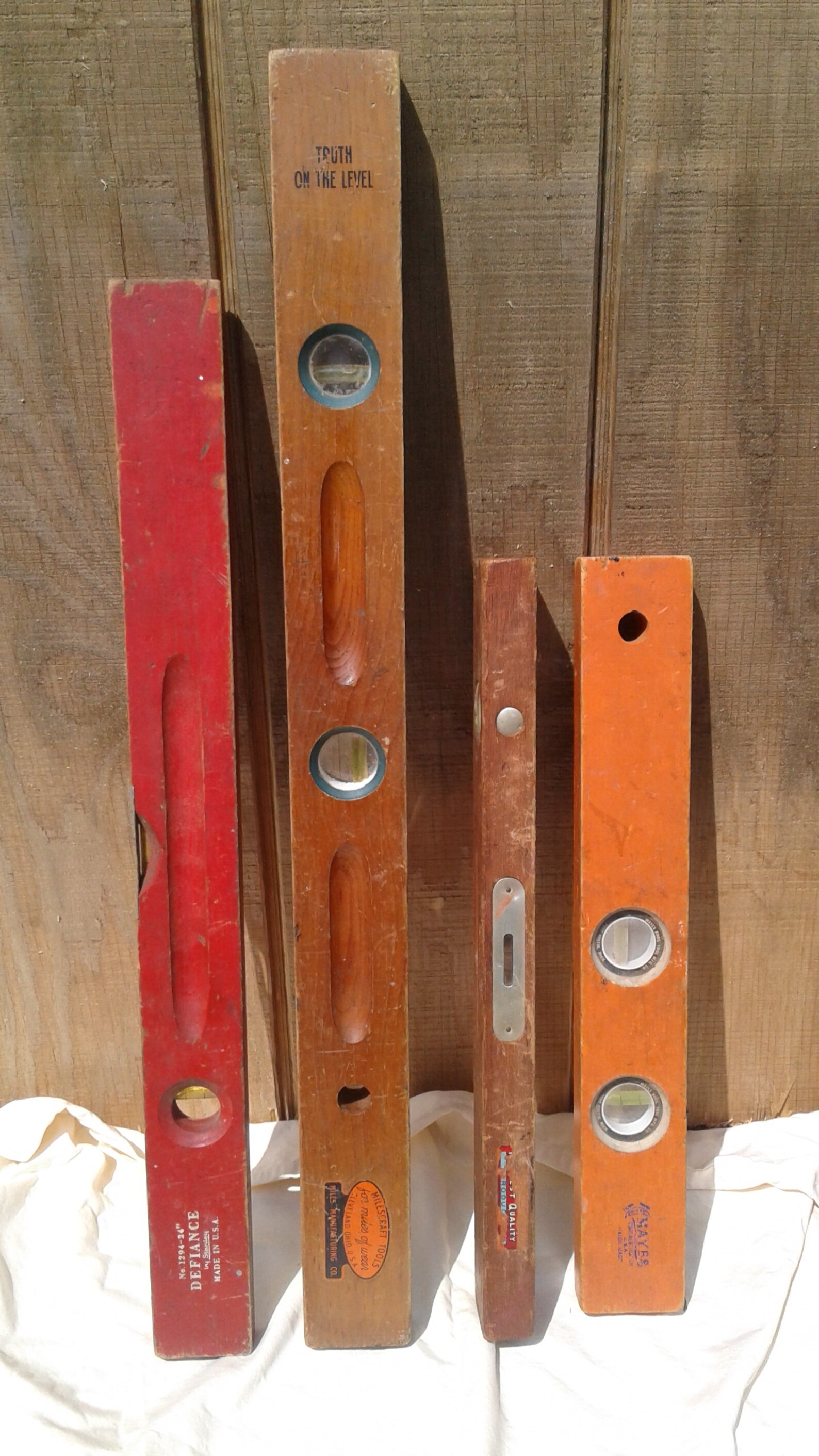 Vintage Carpenters Levels Antique Construction Set of 4 | Etsy