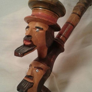 Antique Wooden Pipe Antique Folk art Made in Canada Vintage Pipe Vintage Handcrafted Pipe
