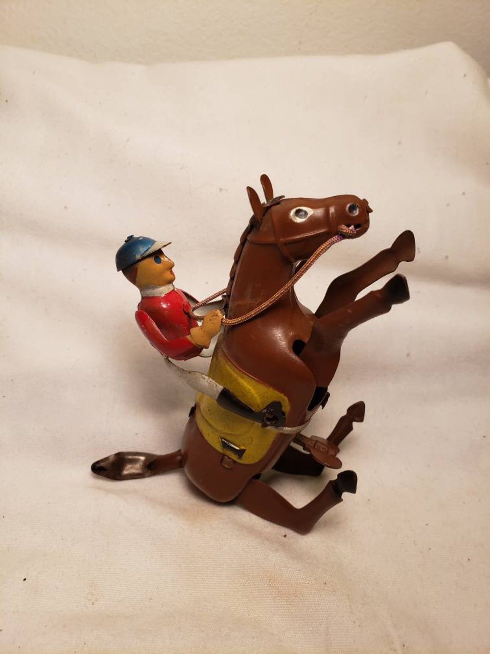 Antique Jockey and Horse Toy Antique Horse Toy Antique Windup Etsy