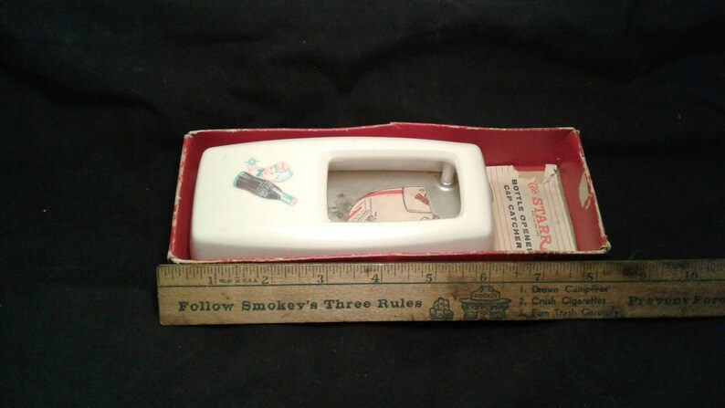 Antique Coca Cola Bottle Cap Catcher Antique Bottle Cap Catcher Antique Soda Bottle opener Antique Soda Fountain Original Coca Cola