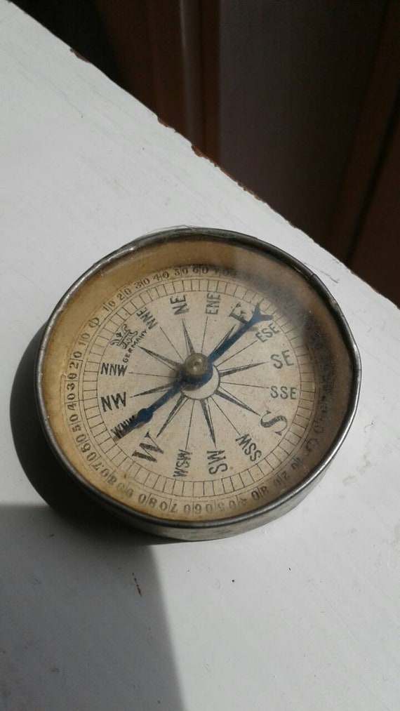 Antique Compass Made in Germany Antique Gauge Brass Antique Etsy