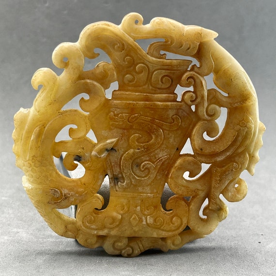 Estate Sale: Stone pendant of vase, symbol of pro… - image 1