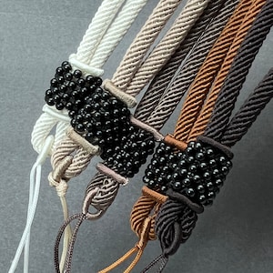 Bead Bar de Artrade: Cordón de collar colgante, cordón de collar de algodón, tono tierra, cordón de collar de algodón de 32"