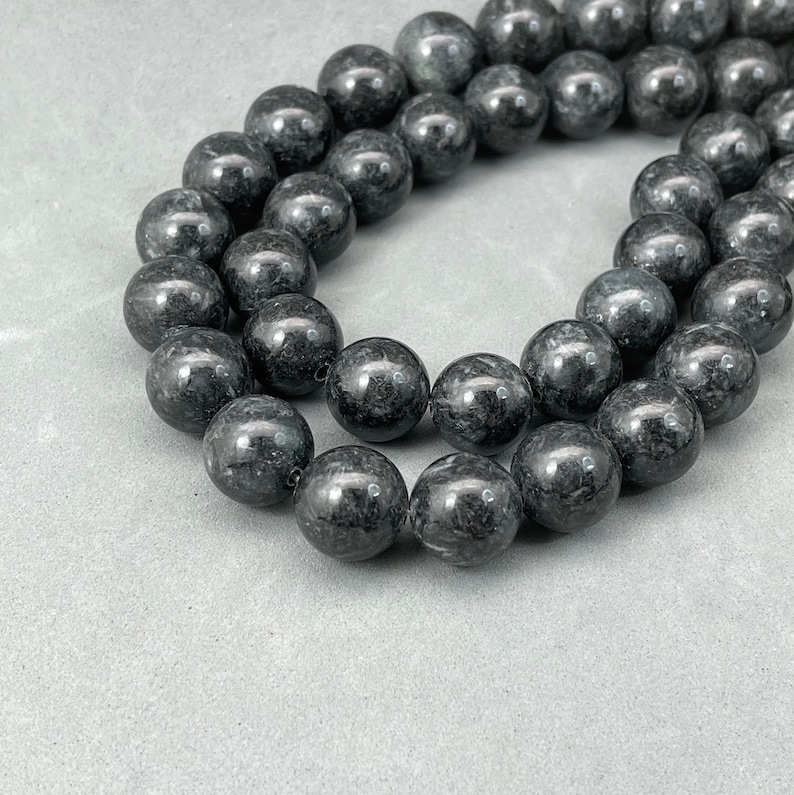 Beading essential: one strand of dyed black jade bead vintage jade bead dyed natural jadeite Dyed jade bead real stone bead