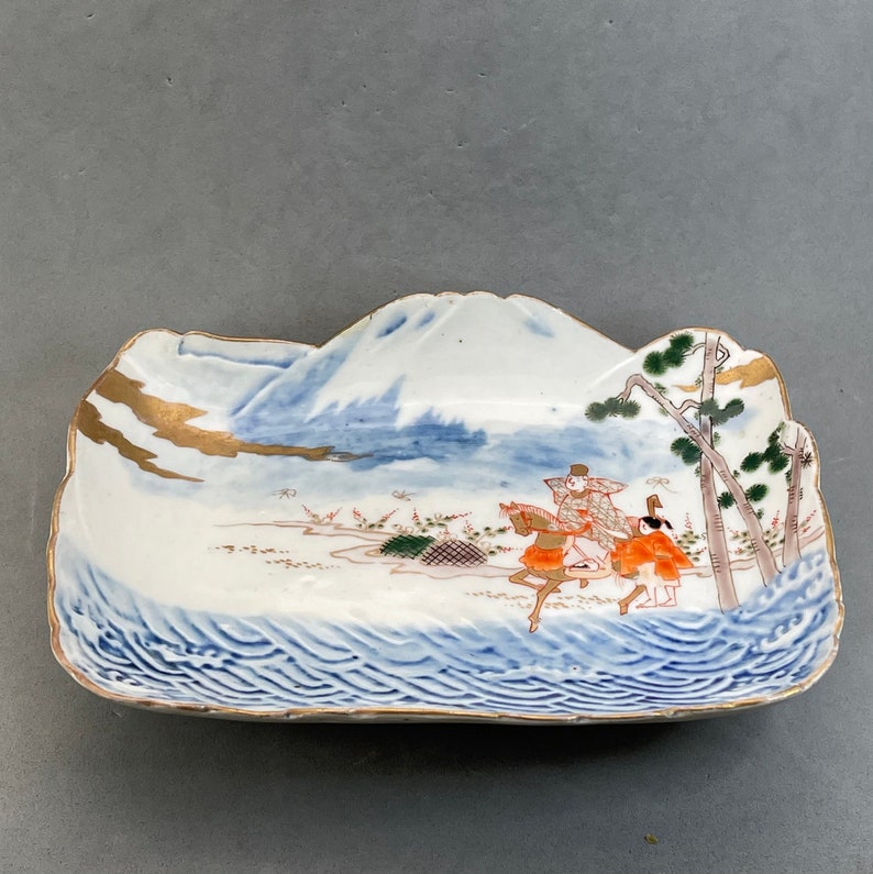 Antique Porcelain Ware Japanese Decorative Plate Hand Etsy